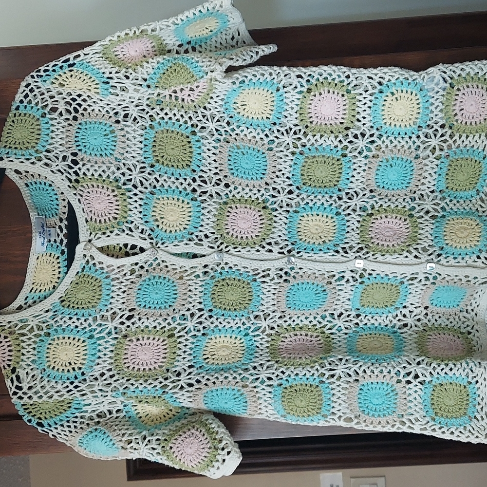 Vintage 90's Crochet Cardigan